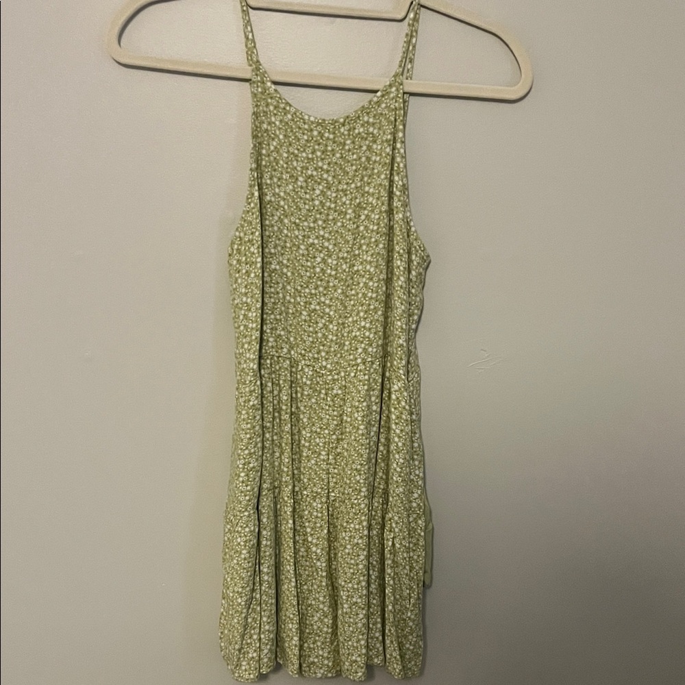 Like NEW! Abercrombie Kids Olive Floral Dress
